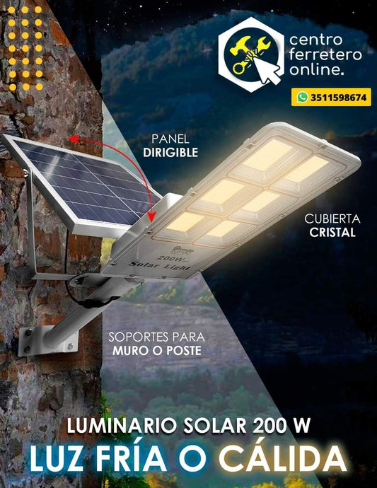 Lampara Solar con Pinza y Sensor de Movimiento