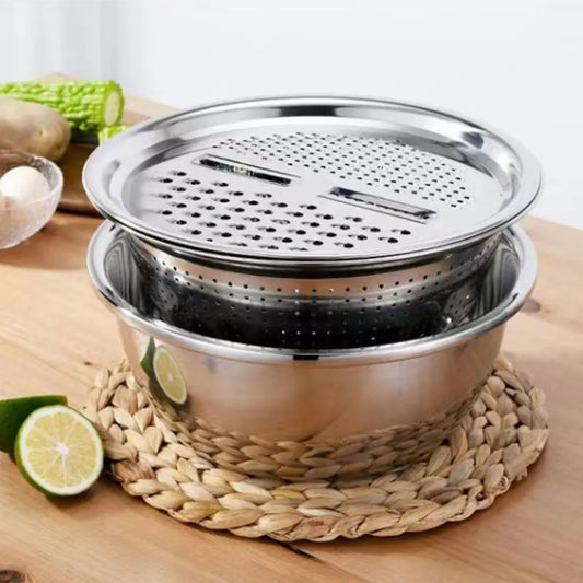 Set Bowl Con Colador Y Rayador