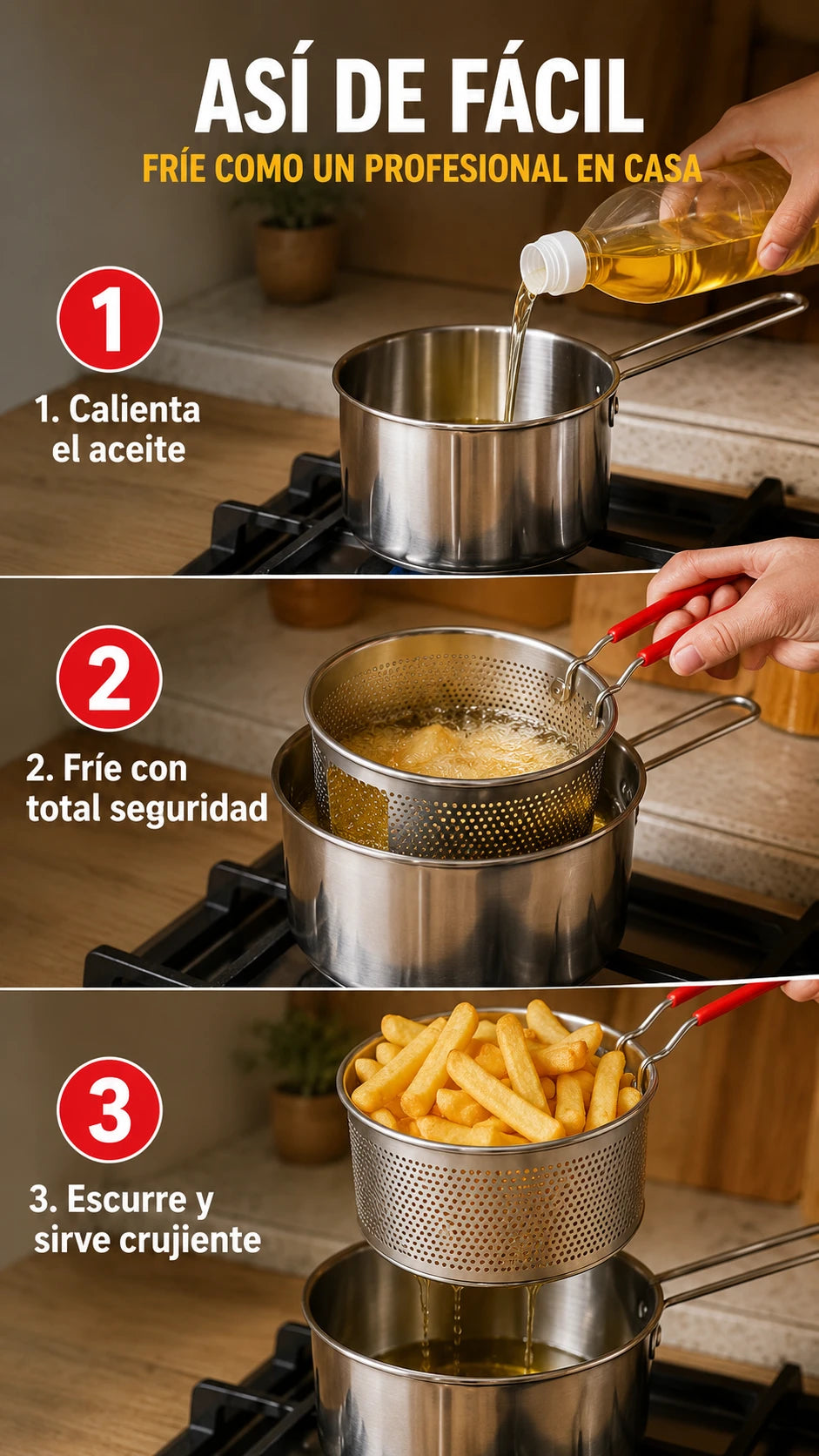 Cómo funciona la olla freidora