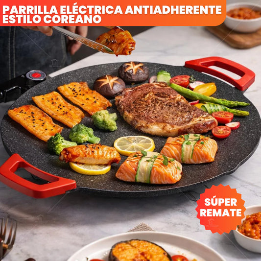 Maxgrill Parrilla Eléctrica Antiadherente Tipo Coreana